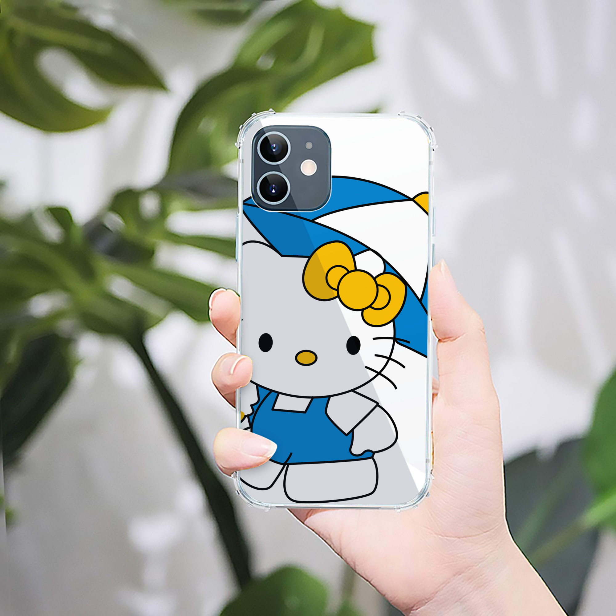 （画像用） Hello Kitty ハローキティ 【iPhone 12シリーズ対応】透明スマホケース（クリアソフトケース）